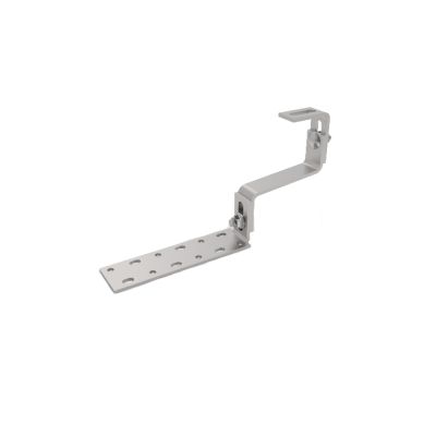 Gancio per sistema fotovoltaico su tegole piatte