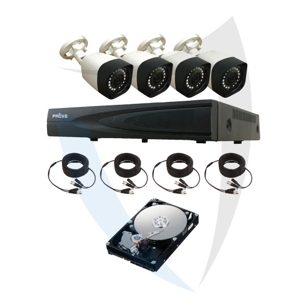 Kit Filare AHD HVR 4 Canali + 4 Telecamere 5 MPX