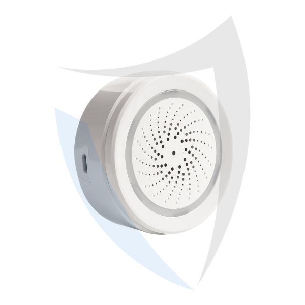 Sirena da interno smart Wi-Fi con led lampeggiante