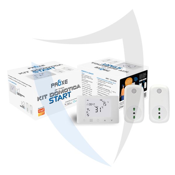 kit cronotermostato smart Wi-Fi con prese wi-fi