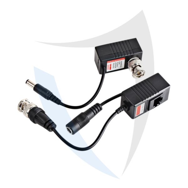 Coppia trasmettitori video balun AHD con alimentazione 1PZ