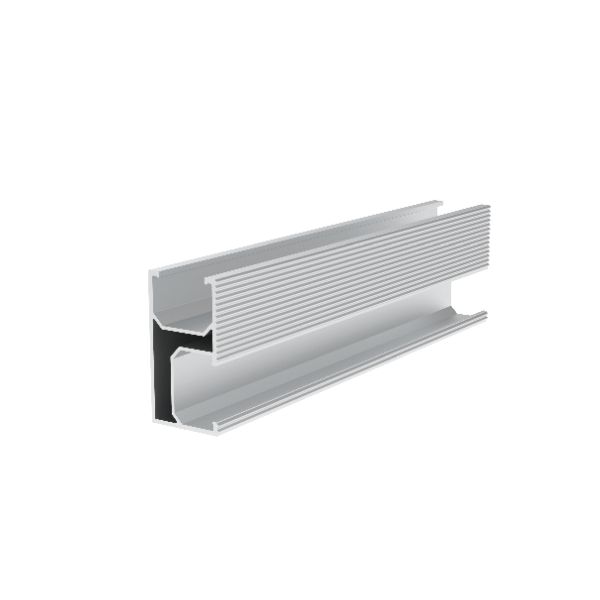 Guida in alluminio 28,88x53mm lunghezza 3300mm bifacciale laterale